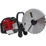 Scie � b�ton � essence 1400 w 52 cc (lame de 350 mm), id�ale pour la d�coupe de blocs de ciment, de pierres ...