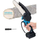 Scie � cha�ne �lectroportative, mini tron�onneuse sans fil 6 ', scies � cha�ne �lectrique avec verrouillage ...