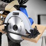 Lucn - scie circulaire � main �lectrique, coupe compacte, bois filaire avec lames de 180 mm, angle d'inclinais ...