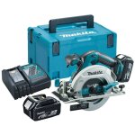 Scie circulaire makita dhs680rtj 18v lxt �165 mm - 2 batteries, chargeur inclus, makpac