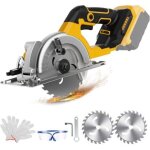 Scie circulaire sans fil 5, 5'' pour batterie dewalt 18v 20v, scie �lectrique avec moteur sans brosse, ...