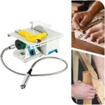 Scie circulaire de table multifonction 10 000 tr / min 750 w mini scie de table �lectrique pour sculpter, ...