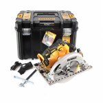 Scie circulaire xr 18v 184 mm dewalt sans batterie ni chargeur - coffret - dcs572nt - xj