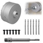 Scie � cloche 130 mm, b�ton 220 mm sds plus tige d'extension, accessoires de trou de forage, peu de foret ...