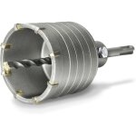 Scie cloche pour bton, foret  couronne sds plus 80 mm pour bton, marbre, maonnerie, adaptateur et ...