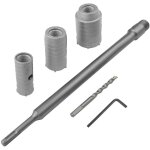 Scie cloche beton, foret beton grande longueur rallonge, jeu de scie cloche avec manche rond 330 mm est ...