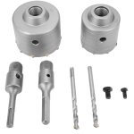 Scie cloche beton scie � cloche tr�pan, set de scies cloches avec adaptateur sds plus 110 mm foret ouvre ...