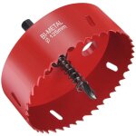 Scie cloche bi - mtal, 125mm m42 hss bimtallique scie trpan, scie trpan avec adaptateur hexagonal ...