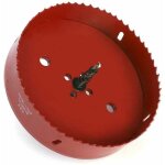 Scie cloche bi - métal Ø 150 mm , acier rapide hss m42, avec tige hexagonale et foret pour aluminium, ... Scie cloche bi - métal Ø 150 mm , acier rapide hss m42, avec tige hexagonale et foret pour aluminium, ...
