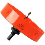 Scie cloche bi - m�tal 155 mm, m42 hss bim�tallique scie tr�pan avec foret de centrage pour robuste perceuse ...