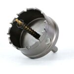 Scie cloche bi - métal, 80 mm carbure tct en acier inoxydable de qualité industrielle, scie trépan alliage ... Scie cloche bi - métal, 80 mm carbure tct en acier inoxydable de qualité industrielle, scie trépan alliage ...