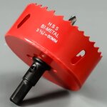 Scie cloche bi - m�tal 80 mm, m42 hss bim�tallique scie tr�pan avec foret centrage robuste perceuse � ...