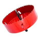 Scie - cloche bi - mtal hss avec tige pour bois et mtal125cm