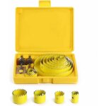 Scie cloche coffret, scies cloches trepan 19127mm kit complet dans un crin avec des mandrins et des ...