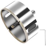 Scie cloche diamant 100 mm , centrage, foret trépan diamant pour verre , carrelage , céramique , marbre ... Scie cloche diamant 100 mm , centrage, foret trépan diamant pour verre , carrelage , céramique , marbre ...