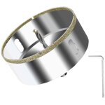 Scie cloche diamant 100 mm avec foret guidage de centrage, foret tr�pan diamant pour verre, carrelage, ...