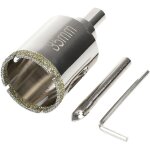 Scie cloche diamant 35mm, tr�pan pour carrelage, c�ramique, pierre et verre, outil pr�cis pour coupe ...