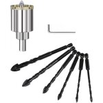 Scie cloche diamante 35 mm avec foret guidage de centrage, scie cloche carrelage avec revtement diamant, ...