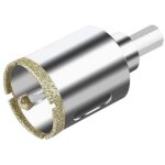 Scie cloche diamant�e 40mm avec foret guidage de centrage, scie cloche carrelage avec rev�tement diamant, ...