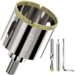 Scie cloche diamant�e 45mm - foret tr�pan diamant bras� sous vide pour granit, marbre, verre, c�ramique, ...