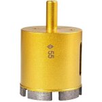 Scie cloche diamant�e 55 mm, foret � carottage creux pour verre, porcelaine, marbre, c�ramique, carrelage, ...