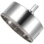 Scie cloche diamant�e avec m�che pilote de centrage, diamant�e, pour verre, carrelage, c�ramique, marbre ...