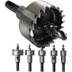 Scie � cloche hss acier cobalte coffret 5 forets: 16 + 18, 5 + 20 + 25 + 30 mm hss cobalt, m35, hrc 64?66, ...