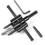 Scie cloche reglable bois 30 mm � 120 mm, scie - cloches alliage de haute qualit�, foret de trou circulaire, ...