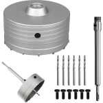 Scie � cloche tr�pan �160 mm, m�che de forage en b�ton avec manche rond de 220 mm sds plus, forage outils ...