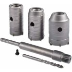Scie � cloche tr�pan, diam�tre 30mm, 40mm, 50mm set de scies cloches, tr�pan b�ton 350 mm sds plus tige ...