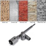 Scie  cloche trpan, 30mm, 40mm, 50mm set de scies cloches , trpan bton 350 mm sds plus tige d'extension ...