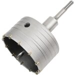 Scie  cloche trpan bton avec adaptateur sds plus 110 mm, pour brique bton ciment pierre (100mm + ...