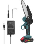 Scie d'�lagage �lectrique 21 v rechargeable, tron�onneuse � une main 15 cm (6 pouces) pour bois, outil ...