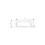 Facom - scie � m�taux poign�e revolver + 1 lame - e115122 - expert by