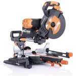 Evolution - scie � onglet �lectrique 255mm r255sms - db + double biseau avec lame multi - mat�riaux