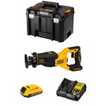 Scie sabre dewalt dcs382d1t (1 x 2, 0 ah dcb107 tstak vi)