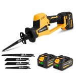 Onevan - scie sabre sans fil 18v, scie sabre  batterie, scie egone electrique sans fil, 4 lames de ...