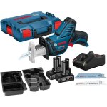 Bosch - scie sabre sans fil gsa 12v - 14 / 2x batterie 4, 0 ah + chargeur en boîte l Bosch - scie sabre sans fil gsa 12v - 14 / 2x batterie 4, 0 ah + chargeur en boîte l