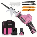 Scie sabre sans fil, pulituo rose