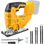 Scie sauteuse sans fil compatible avec batterie dewalt 20v, outil de coupe de scie sauteuse sans balais ...