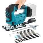 Scie sauteuse sans fil compatible avec batterie makita 18v 500w outil de coupe sans balais 3300 tr / ...