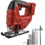 Scie sauteuse sans fil compatible avec batterie milwaukee 18 v, outil de coupe de scie sauteuse sans ...