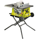 [jamais utilis�] scie sur table �lectrique ryobi 1800w 254mm - pi�tement r�tractable - roues - extension ...
