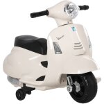 Scooter �lectrique enfant 6v avec licence officielle vespa, moto �lectrique b�b� 18 - 36 mois phares ...