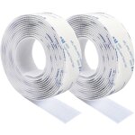 Scratch autocollant double face, ruban adhésif double face puissant blanc nylon sans trace bande agrippantes ... Scratch autocollant double face, ruban adhésif double face puissant blanc nylon sans trace bande agrippantes ...