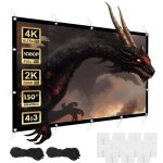 Screen de ecran de projection portable de polyester avec bordure noire de 25 mm angle de vision de 179° ... Screen de ecran de projection portable de polyester avec bordure noire de 25 mm angle de vision de 179° ...