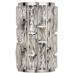 Searchlight - bijou - applique murale chrome � 2 ampoules avec verre en cristal