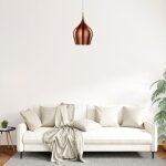 Searchlight - vibrant - luminaire suspendu � 1 ampoule, grand d�me, cuivre, e27