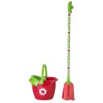 Seau + balai coccinelle enfant