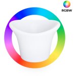 Seau  glace led rgbw - 6w -  38 cm - rechargeable